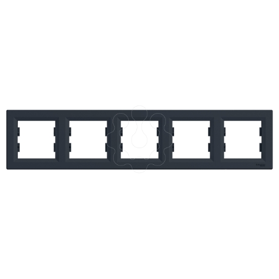 Imagem de Horizontal 5 gang frame anthracite