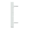 Imagem de Cen.pl. f. 2 gng modular jack w. label fld  dust slide lotus white Sys. Des.