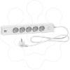 Imagem de Unica extend - Schuko trailing lead - 5 gangs - with USB port - white