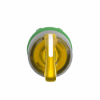 Imagem de Cabeca selector iluminado  amarelo 3 posicoes  retorno esquerda -centroen