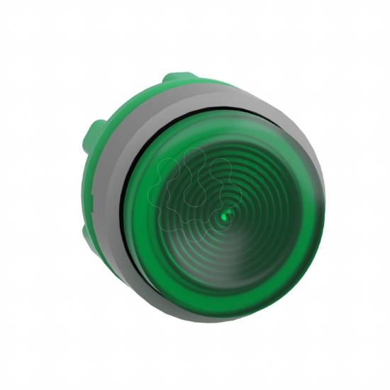 Imagem de Cabeca verde led  botao   luminosous saliente quaresma.