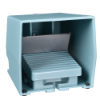 Imagem de Interruptor de pedal unico XPE-M - com tampa - metalico - azul - 2 NC + 2 NO