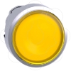 Imagem de Cabeca do pulsador iluminada yelllow o22 retorno de mola para led integral