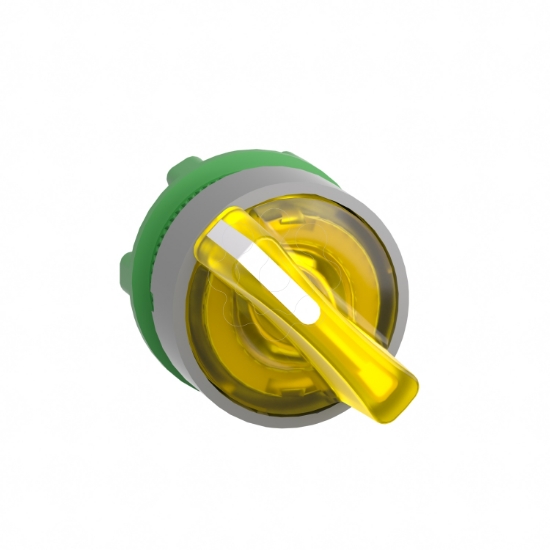 Imagem de Cabeca selector iluminado  amarelo 2 posicoes fijas  cor cim