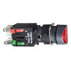 Imagem de Complete illuminated push button Harmony XB6 red flush illum pushbutton O 16 spring return 1NO+1NC 12...24 V