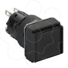 Imagem de Monolithic push button Harmony XB6E square black pushbutton O 16 flush spring return 1OC