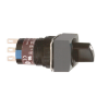Imagem de Monolithic selector switch Harmony XB6E square black O 16 projecting handle 2 positions 2CO