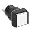 Imagem de Monolithic pilot light Harmony XB6E square O 16 IP65 white integral LED 24VDCpolarised connector