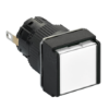 Imagem de Monolithic pilot light Harmony XB6E square O 16 IP65 white integral LED 24VDCpolarised connector