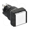 Imagem de Illuminated monolithic push button Harmony XB6E square white pushbutton O 16 flush spring return 24 VDC polarised 1CO