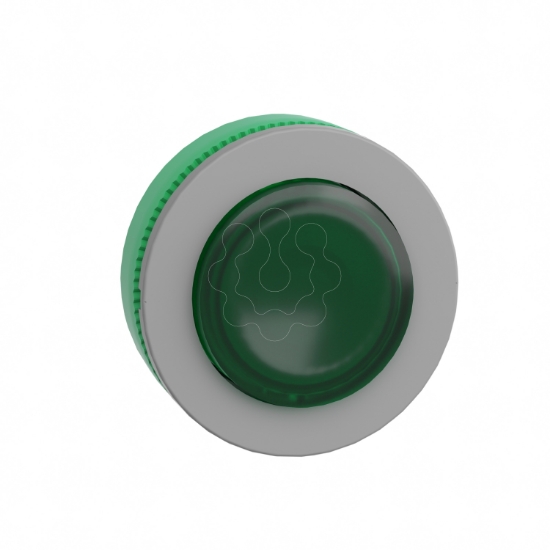 Imagem de Cabeca verde led  botao flush   luminosous saliente