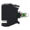 Imagem de Bloco luminoso Harmony XB4 Harmony XB5 branco para cabeca 22mm LED universal conector de encaixe 24V AC/DC