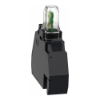 Imagem de Bloco luminoso Harmony XB4 Harmony XB5 branco para cabeca 22mm LED universal conector de encaixe 230...240V