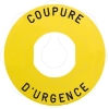 Imagem de 60mm label circular 'arret d'urgence'