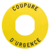 Imagem de 60mm label circular 'arret d'urgence'