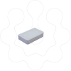 Imagem de Dexson - stop end - 40x40 mm - ABS+PC - white