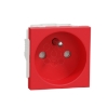Imagem de New Unica - 1 French socket-outlet - 2P+E + shutters - 16A 250V - IP21 D - red