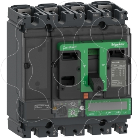 Imagem de ComPacT DISJUNTOR NSX160N 50kA CA 4P4D 160A 7.2E