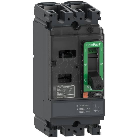 Imagem de ComPacT DISJUNTOR NSX100S 70kA CA-CC 2P 63A TMD