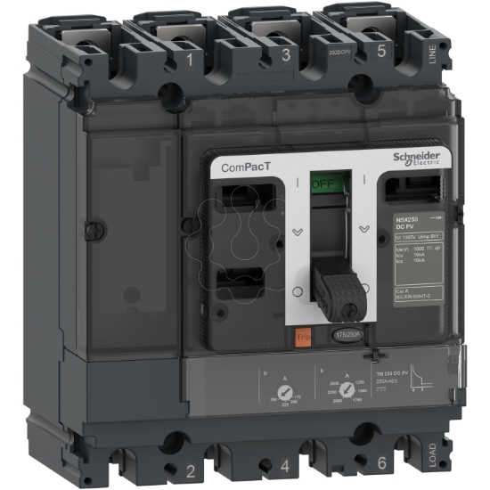 Imagem de ComPacT DISJUNTOR NSX100F 36kA DCPV 4P 80A TMD