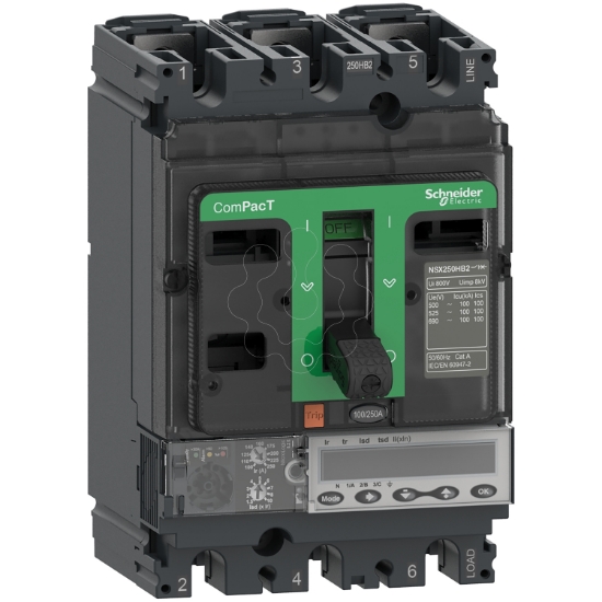 Imagem de ComPacT DISJUNTOR NSX100HB1 75kA CA 3P 100A 5.2E