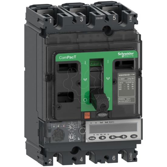 Imagem de ComPacT DISJUNTOR NSX100HB2 100kA CA 4P4D 40A 6.2E