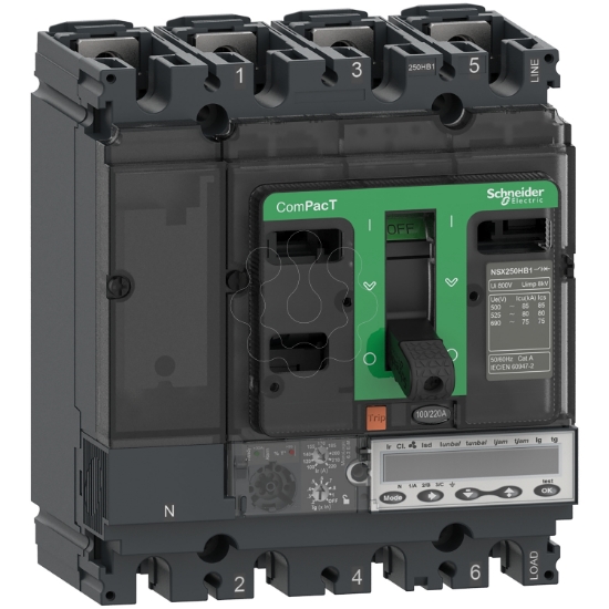 Imagem de ComPacT DISJUNTOR NSX100HB2 100kA CA 3P3D 80A 6.2EM