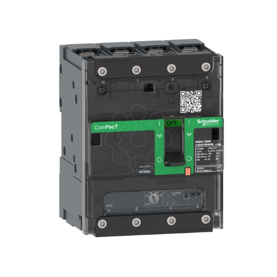 Imagem de ComPacT DISJUNTOR NSXm100E 16kA CA 4P3D 63A TMD PARAFUSO