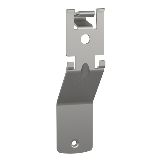 Imagem de 2 suportes colectores PE em calha DIN