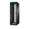Imagem de Easy Rack 600mm/42U/1000mm com teto painel lateral rodas pes e 4 suportes sem fundo preto
