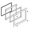 Imagem de Panel cutout adapter Harmony P6/FP6 to mount 12 inch wide display module in cutout for Harmony IPC Modular PC 12" wide