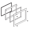 Imagem de Panel cutout adapter Harmony P6/FP6 to mount 12 inch wide display module in cutout for Harmony IPC Modular PC 12" wide