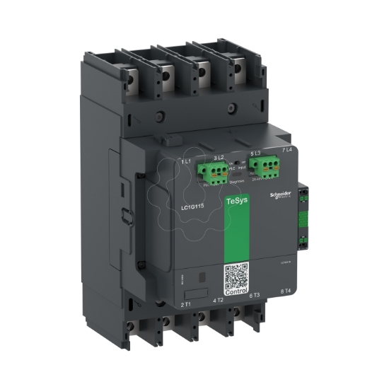 Imagem de Contactor TeSys LC1G 185A 440V 4P AC3 Avancado 48-130V bobina CA-CC