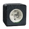 Imagem de Mureva Styl - Tomada Veiculo eletrico - Obturadores - Contactos reforcados - Saliente - IP55 - 16A - Cinzento