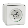 Imagem de Mureva Styl - Tomada Veiculo eletrico - Obturadores - Contactos reforcados - Saliente - IP55 - 16A - Branco