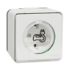 Imagem de Mureva Styl - Tomada Veiculo eletrico - Obturadores - Contactos reforcados - Saliente - IP55 - 16A - Branco