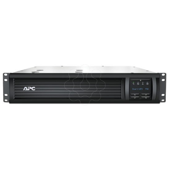 Imagem de APC Smart UPS Line Interactive 750VA 2U de montagem em rack 230V 4 tomadas IEC C13 placa de rede AVR LCD