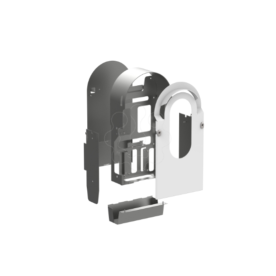 Imagem de Envolvente metalico EVlink Pro AC Metal para 1 carregador montagem em parede aco