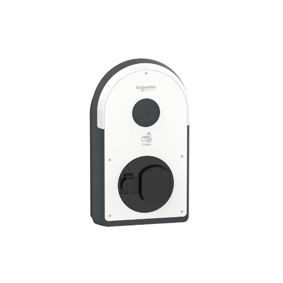 Imagem de Carregador EVlink Pro AC/AC Metal 7.4kW 32A 1P+N tomada T2S/TE RDC DD 6mA RCD Asi 30mA MNx aux.