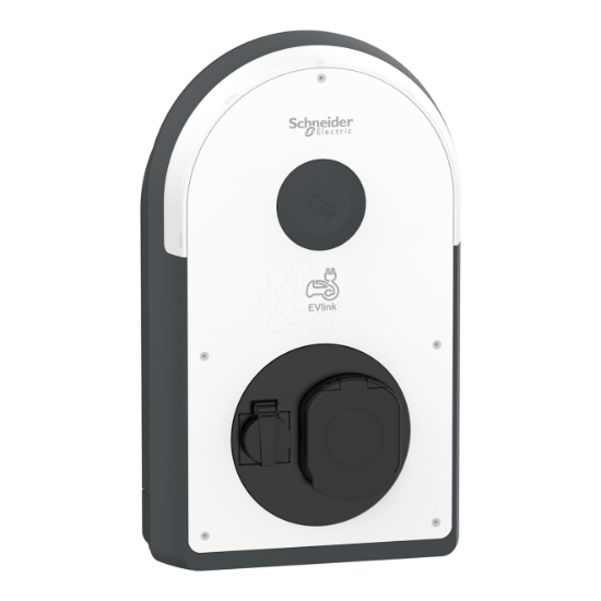 Imagem de Carregador EVlink Pro AC/AC Metal 7.4kW 32A 1P+N T2S/TE tomada RDC DD 6mA RCD Asi 30mA MNx aux contador MID