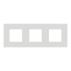 Imagem de Nova Unica   Quadro 3 elementos Deco Branco
