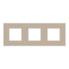 Imagem de Nova Unica   Quadro 3 elementos Deco Taupe