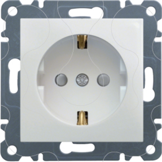 Imagem de lumina 2 Tomada Schuko c/obtur. branco