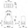 Imagem de Abracadeira OBO Quick resistencia fio incandescente M32 PP cinzento pedra 7030