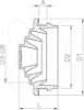 Imagem de Bucim flexivel M20 EVA cinzento claro 7035