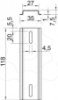 Imagem de Calha DIN em comprimentos extra p/ T Box 119x35x75 St FS
