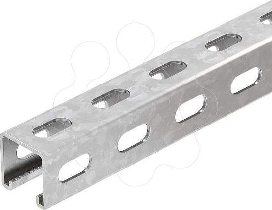 Imagem de Perfil perfuracao lateral rasgo 22mm 3000x41x41 St FS