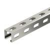 Imagem de Perfil perfuracao lateral rasgo 22mm 3000x41x41 V4A 1.4571 2B
