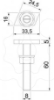 Imagem de Parafuso corredico para perfis medios M8x60mm St ZL