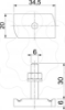 Imagem de Parafuso corredico para perfil MS4121/4141 M6x30mm A4 2B